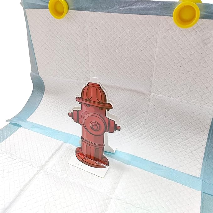 10pcs Dog Pee Pad Helper, Fire Hydrant for Dogs to Pee On, Potty Reusable Training Dog Pee Pad Tool, Dog Fire Hydrant Pee Post, Pet Diaper Pad Guide, Pet Potty Guide for Dog Puppy