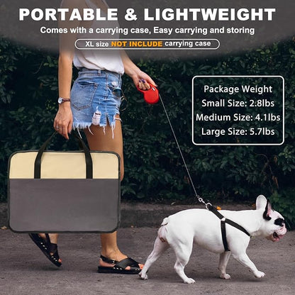 Dog Playpen, Cat Playpen - Foldable Pet Playpen with Carrying Case, Portable Pet Tent for Indoor/Outdoor Use | Water Resistant | Removable Shade Cover - (Brown, Small)