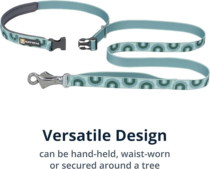 Ruffwear, Crag Dog Leash, Hand-Held or Waist-Worn Reflective with Traffic Handle, Grassy Oxbow