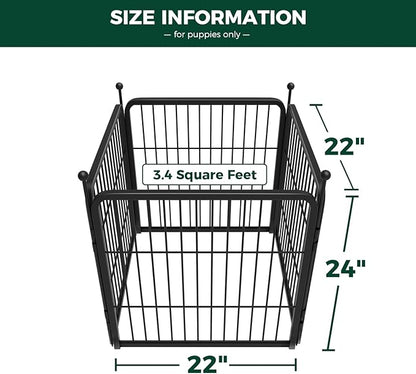 FXW Rollick Dog Playpen for Yard, RV Camping│Patented, 24 inch 4 Panels
