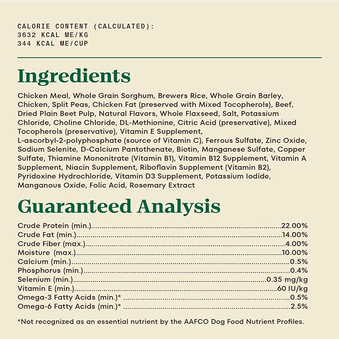 Nutro Max Adult Recipe Dry Dog Food With Farm Raised Beef, 25 LB Bag