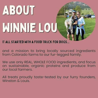 Winnie Lou Jerky Organic Jerky Dog Treats Made in The USA – Human Grade Dog Treats – Dog Jerky Treats – All Natural Dog Treats – Healthy Dog Treats (Bison Liver Bites) - 2 Pack