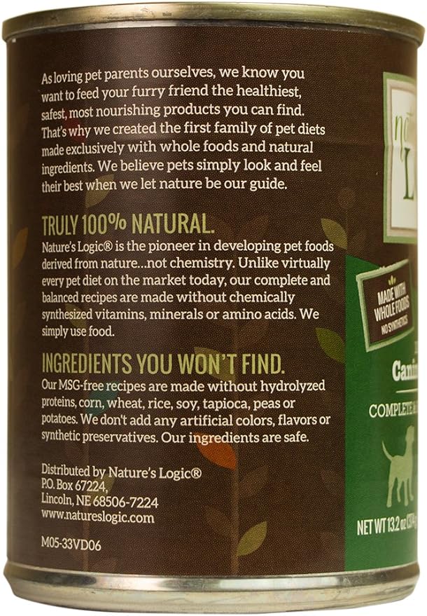 Natures Logic NL00103 Venison Feast Wet Dog Food, One Size