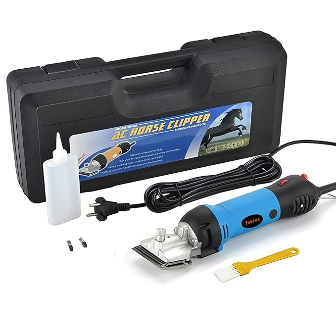 Horse Clippers,550w Electric Horse Grooming Kit,Professional Livestock Clippers, 6 Speeds Heavy Duty Equine Clippers for Dogs