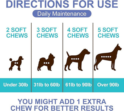 Advanllent Flea & Tick Prevention Supplement - Natural & Functional Flea Treatment for Dogs Soft Chew - Help with Dog Flea and Tick Treatment, Coat Smooth, Immune Health - 90 Count Flea Chewables