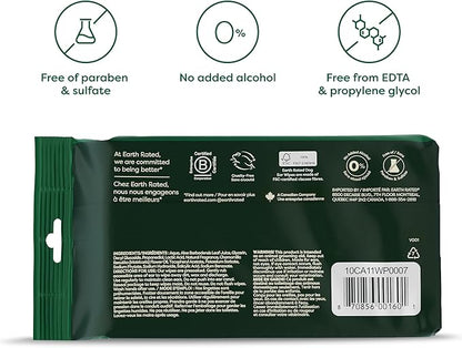 Earth Rated Dog Ear Wipes, Hypoallergenic and Plant Based Ear Wipes for Dogs to Remove Dirt and Wax Build up, Oatmeal Scent, 60 Count