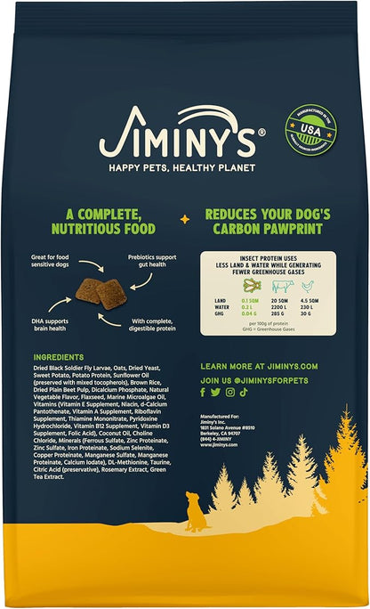 Jiminy's Good Grub Dry Dog Food, Hypoallergenic, Sensitive Stomach, 24lb Bag (Pack of 1)