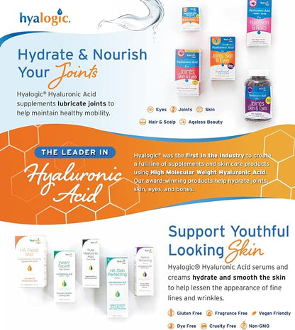 Dog Joint Supplement, Hyalogic Hyaluronic Acid Joint Supplement for Dogs, HyaFlex - 30-60 Day Supply, 1oz HA Canine Joint Support, Cartilage Supplement & Dog Coat Supplement, W/ No Fuss Liquid Dropper