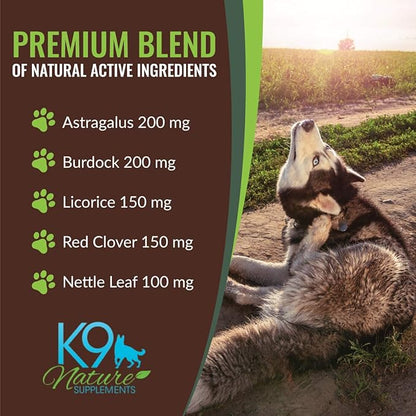 All-Clear - Allergy Supplement for Dogs - 45 Chews - Soothing Herbal Formula with Natural Ingredients - Support for Pet’s Seasonal Allergies & Itching - for All Breeds