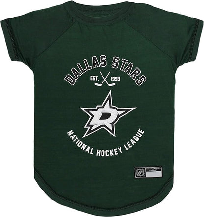 Pets First NHL Dallas Stars Tee Shirt for Dogs & Cats, Medium. - are You A Hockey Fan? Let Your Pet Be an NHL Fan Too!