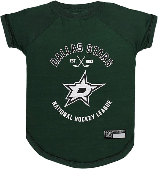 Pets First NHL Dallas Stars Tee Shirt for Dogs & Cats, Medium. - are You A Hockey Fan? Let Your Pet Be an NHL Fan Too!