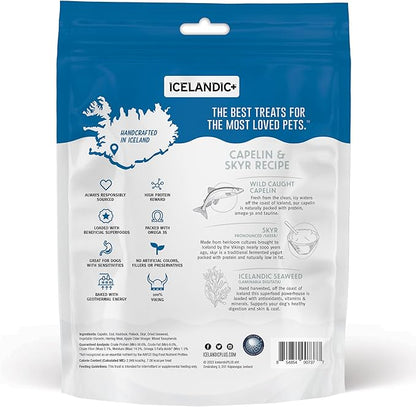 Icelandic+ Plus Chewy Jerky Bars Capelin, Skyr, & Seaweed Dog Treat 2.5-oz Bag