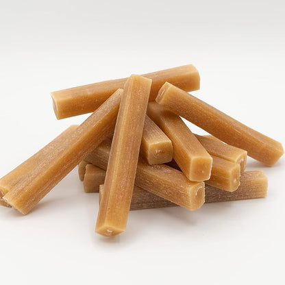 EcoKind Pet Treats Premium Gold Peanut Butter Flavored Churro Chews | All Natural Himalayan Yak Cheese Dog Chew for Small to Large Dogs | Keeps Dogs Busy & Enjoying Indoors & Outdoor Use (20 Sticks)