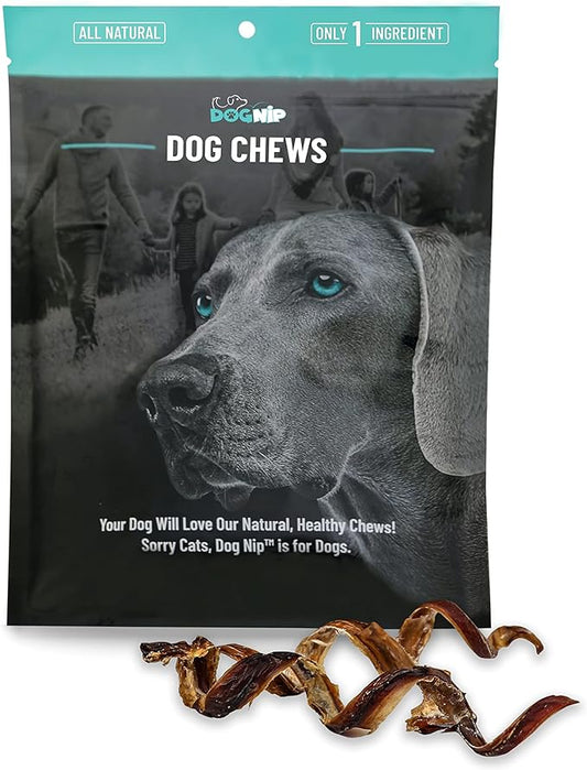 6-Inch Pork Spring Bully Sticks (12 Pack) for Dogs or Puppies - All Natural Porky Spring Bully Pizzle Bone - Best Chew Dental Treats for Small and Medium Breeds