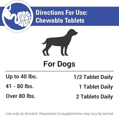 Vet Classics Stop Stool Eating Pet Health Supplement for Dogs – Dog Breath Freshener – Stops Dogs from Eating Stool – Enzymes, Probiotics – 60 Chewable Tablets