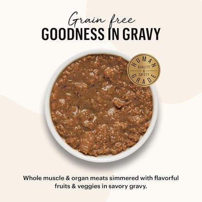 The Honest Kitchen Grain Free Minced Salmon & Cod in Fish Broth Gravy Wet Cat Food, 2.8 oz x12