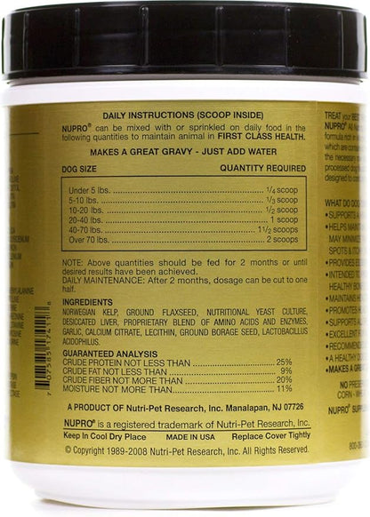 Vet Nu pro All Natural Supplement Gold for Dogs, 30 Scoops
