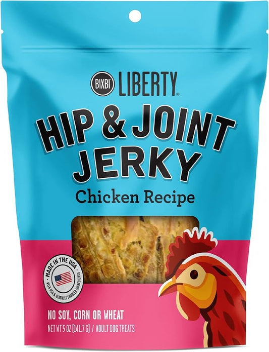 BIXBI LIBERTY HIP & JOINT CHICKEN JERKY 5OZ