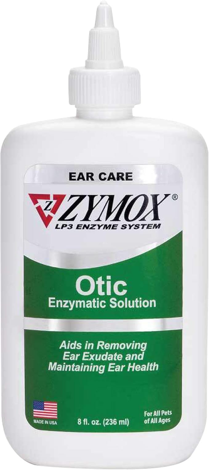 PET KING BRANDS Zymox Otic Enzymatic Solution for Dogs and Cats to Soothe Ear Infections Without Hydrocortisone for Itch Relief, 8oz