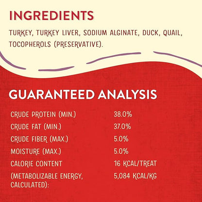 Stella & Chewy's Freeze-Dried Raw Wild Weenies Dog Treats – All-Natural, Protein Rich, Grain Free Dog & Puppy Treat – Great for Training & Rewarding – Game Bird Recipe – 3.25 oz Bag