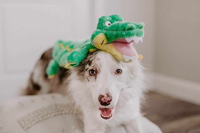 Outward Hound Squeaker Matz Plush Gator Dog Toy, XXL