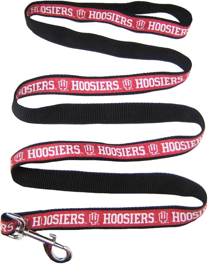 Pets First Collegiate Pet Accessories, Dog Leash, Indiana Hoosiers, Medium