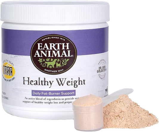 Earth Animal Healthy Weight Nutritional Supplement for Dogs & Cats | Made in The USA with Natural Ingredients | 8 oz