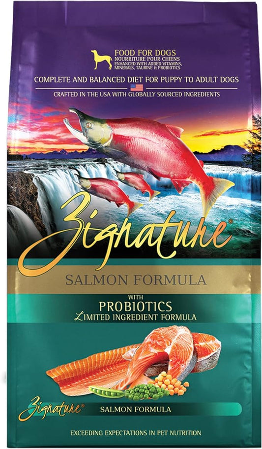 Zignature, Salmon Limited Ingredient Formula Grain-Free Dry Dog Food, 25-lb