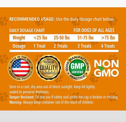 Jack & Milo Organic Cranberry Supplement for Dogs, Dog UTI Incontinence, Kidney and Bladder Control - Cranberry & Antioxidants - Bladder Control for Dogs, USA Made-Non GMO - 120 Tablets