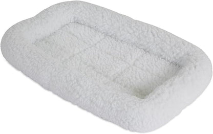 Petmate Two-Door Small Dog & Cat Carrier for Pets Up to 10 Pounds with SnooZZy Sheepskin Bolster Crate Mat for 19' Crates, Up to 15 lbs