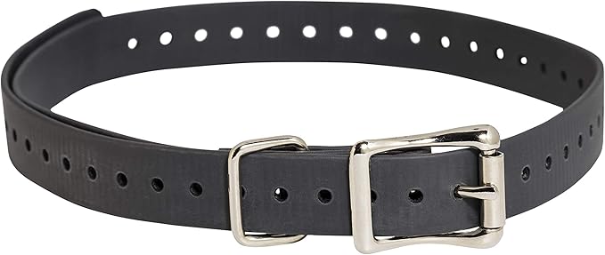 SportDOG Brand 3/4 Inch Collar Straps - Waterproof and Rustproof - Tighlty Spaced Holes for Proper Fit - Grey