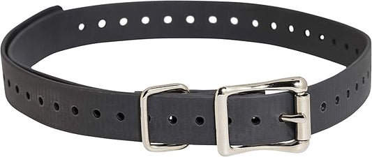 SportDOG Brand 3/4 Inch Collar Straps - Waterproof and Rustproof - Tighlty Spaced Holes for Proper Fit - Grey
