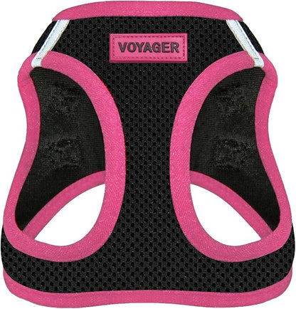 Voyager Step-In Air Dog Harness - All Weather Mesh Step in Vest Harness for Small and Medium Dogs by Best Pet Supplies - Pink, Medium