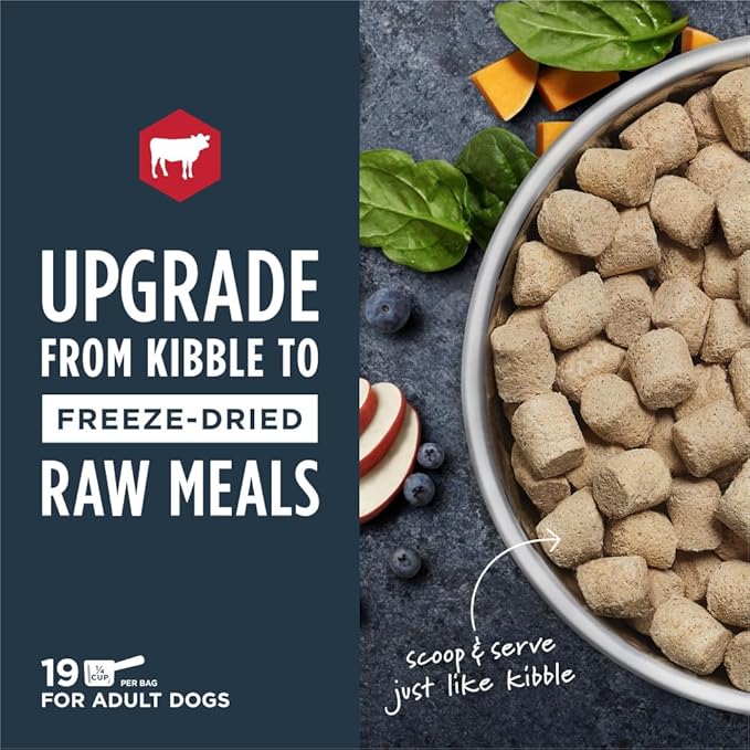 Instinct Freeze Dried Raw Meals Grain Free Recipe Dog Food 9.5 Ounce (Pack of 1)