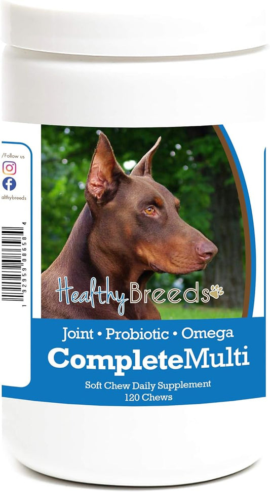 Healthy Breeds Doberman Pinscher All in One Multivitamin Soft Chew 120 Count