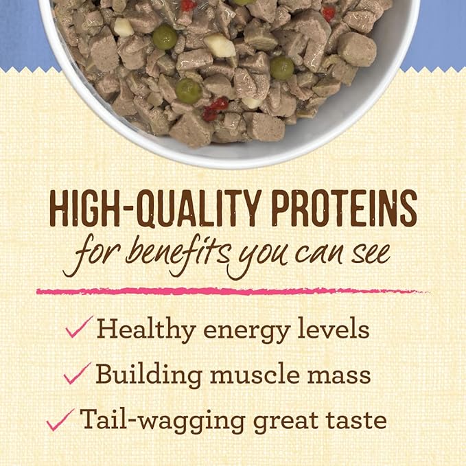 Merrick Lil’ Plates Grain Free Natural Wet Dog Food For Small Breed Puppies, Pint-Sized Puppy Plate In Gravy - (Pack of 12) 3.5 oz. Tubs