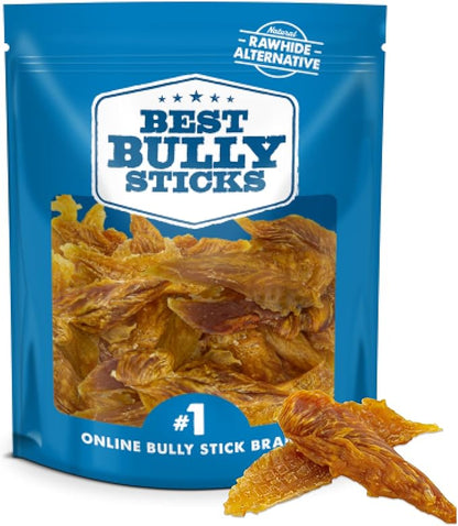 Best Bully Sticks Chicken Breast Dehydrated Dog Treats - Chicken Fillet Treats for Dogs 16 oz. - All Natural High Protein Real Chicken Premium Jerky Dog Chews - Grain Free Dog Treats