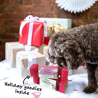 Bocce’s Bakery All-Natural, Seasonal, Candied Bac'n Training Treats for Dogs, Wheat-Free, Limited Ingredient Training Treats, Inspired by Christmas, 2 oz