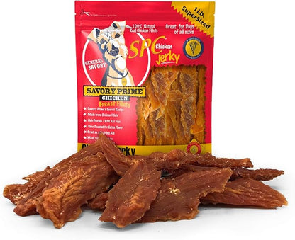Savory Prime Chicken Jerky Treat, 16-Ounce, All Breed Sizes, Model: 30016