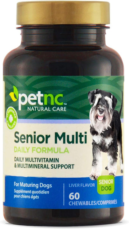 PetNC Natural Care Senior Multi Chewables for Dogs, 60 Count