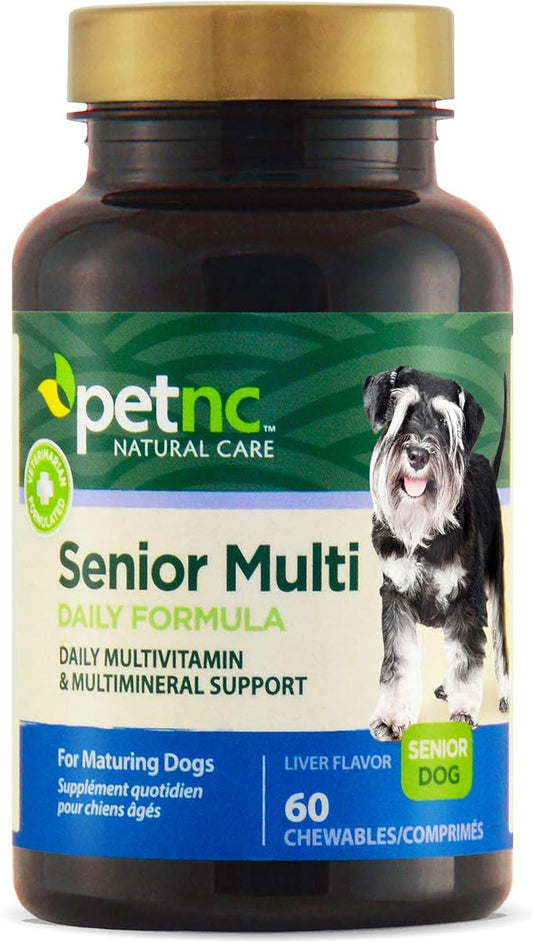 PetNC Natural Care Senior Multi Chewables for Dogs, 60 Count