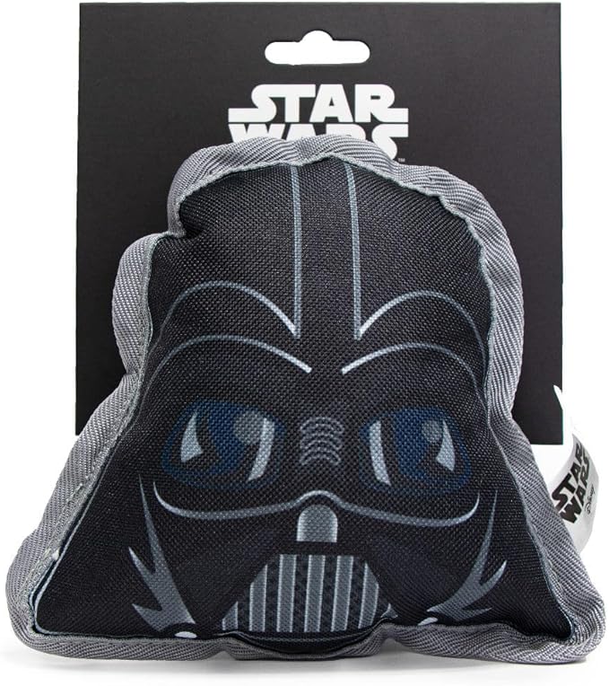Buckle-Down Dog Toy, Star Wars, Ballistic Squeaker Darth Vader Head