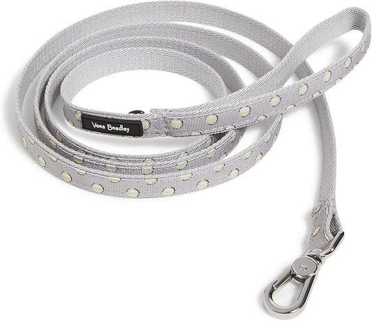 Vera Bradley Women's Recycled Lighten Up Water-repellent Pet Leash, Tennis Ball Dots, Small