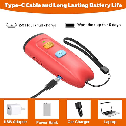 Ultrasonic Anti Barking Deterrent, Dual Sensor Dog Barking Control Devices with LED Flashlight, Handheld and Safe Dog Whistle to Stop Barking, Rechargeable Pet Training & Behavior Aids- Red.