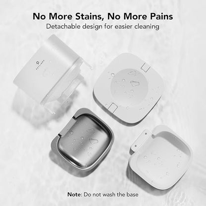 PETLIBRO Automatic Cat Feeder, Automatic Cat Food Dispenser with Timer Interactive Voice Recorder, Auto Cat Feeder with 1-4 Meals Control Dry Food, White Transparent
