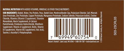 Instinct Limited Ingredient Diet Grain Free Real Rabbit Recipe Natural Wet Canned Cat Food, 3 oz. Cans (Case of 24)