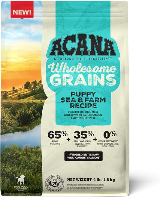 ACANA™ Wholesome Grains Dry Dog Food Puppy Sea & Farm Recipe, 4lb