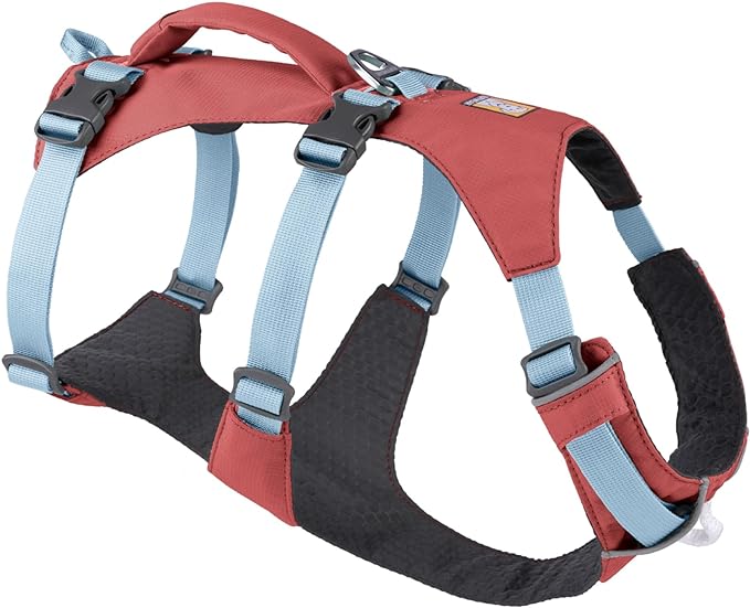 Ruffwear, Flagline Dog Harness, Lightweight and Reflective, No Pull Dog Lift Harness for Hiking, Running and Everyday Use, Salmon Pink, Large/X-Large