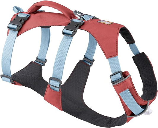 Ruffwear, Flagline Dog Harness, Lightweight and Reflective, No Pull Dog Lift Harness for Hiking, Running and Everyday Use, Salmon Pink, Small