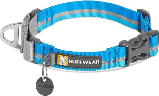 Ruffwear, Web Reaction Dog Collar, Martingale Collar for On-Leash Walking, Blue Dusk, 23"-26"